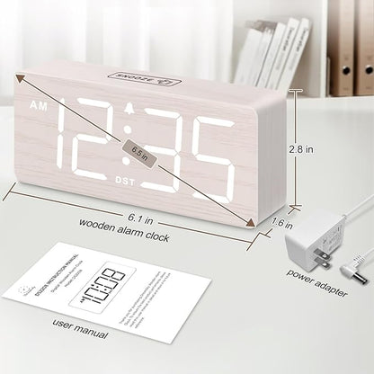 DreamSky Wooden Digital Alarm Clock - Image 6