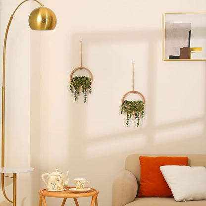 Artificial Hanging Plants Hanging Planter Fake Succulents Artificial String of - Image 8