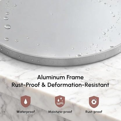 USHOWER Brushed Nickel Bathroom Mirrors - Image 5
