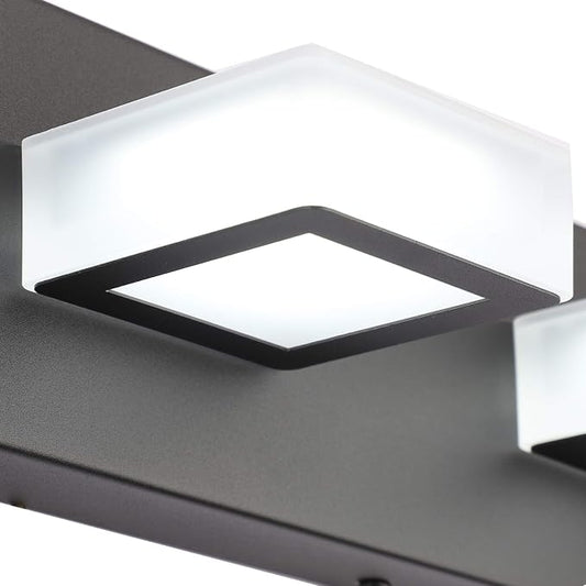 Ralbay Modern Black Vanity Lights Fixtures 6 Lights Acrylic Modern LED Matte - Image 2