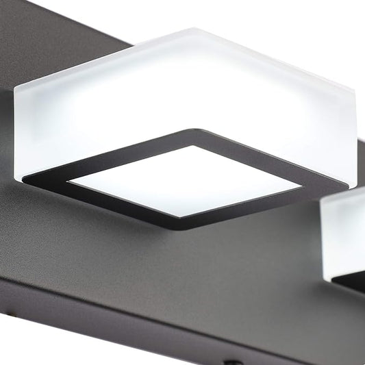 Ralbay LED Modern Black Bathroom Vanity Lights 3 Lights Acrylic Modern Black - Image 2