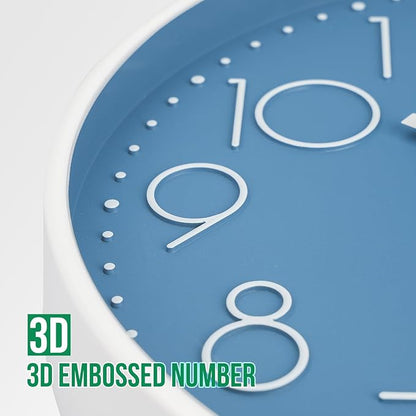 Wall Clock Non-Ticking Silent Modern Simple Style Round Decor Clock - Image 6