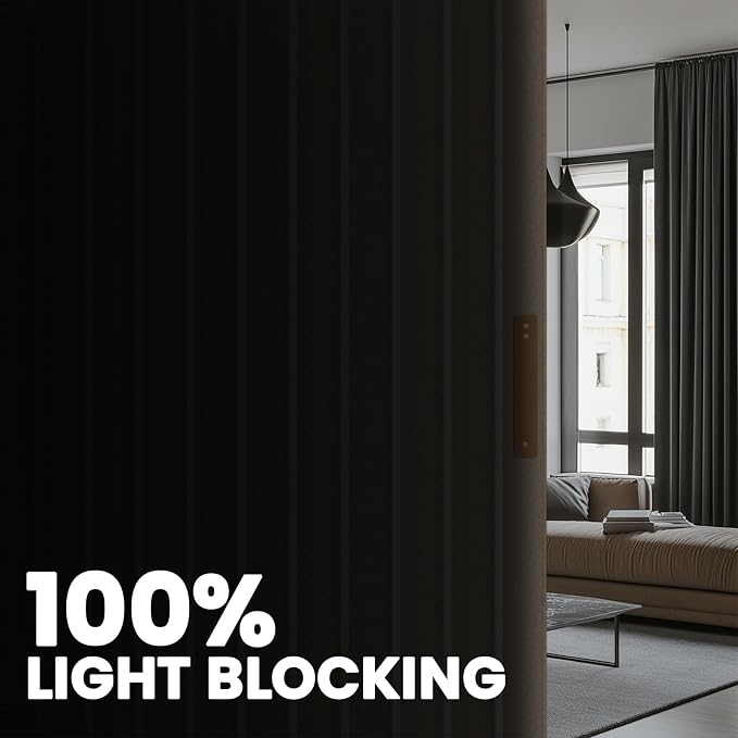 Room Divider Curtain Sets with Flexible Ceiling Track, Privacy Soundproof - Image 3