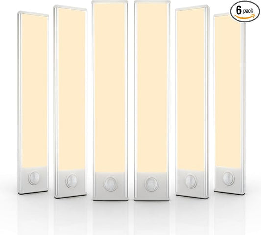 6 Pack Under Cabinet Lights Wireless, 32 LED Motion Sensor Light Indoor by AVEVA