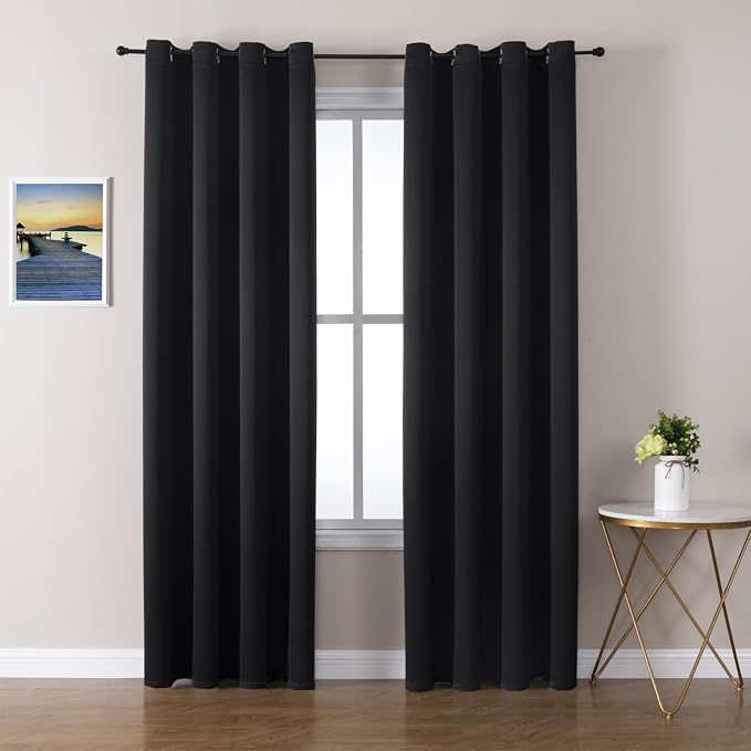 ChrisDowa Blackout Curtains 108 Inches Long 2 Panels Set by ChrisDowa