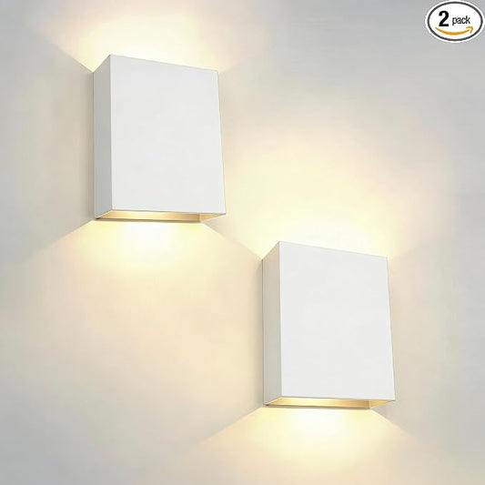 KICAAO LED Wall Sconces Set of Two, 12W Modern Wall Lamp, Hardwired Aluminum by KICAAO