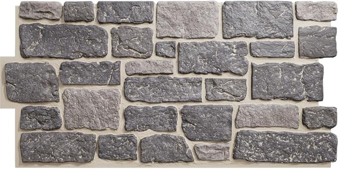 EverStone Cobblestone Faux Stone Panel, Oxford Terrace Color by EkenaMillwork