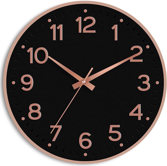 Roymnie Wall Clock 10 Inch Silent Wall Clocks Battery Operated-Modern Non by Unknown