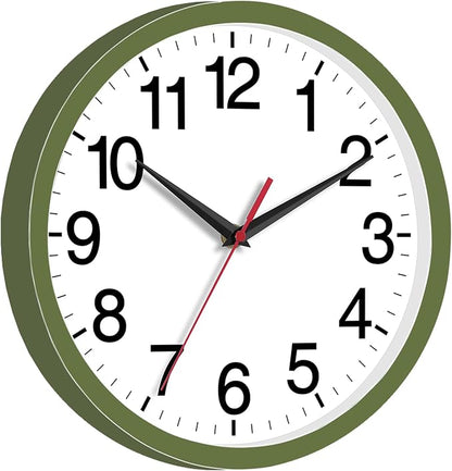 Rohioue Wall Clock Modern 8 Inch Battery Operated Silent Non Ticking Small - Image 2