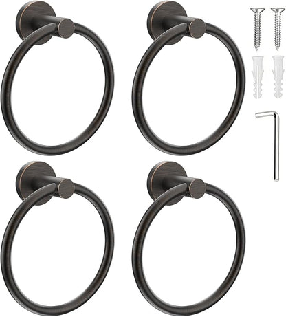 SetSail Towel Holder for Bathroom Wall Screw-in Towel Ring Stainless Steel Hand by SetSail