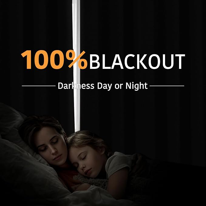 RYB HOME 100% Blackout Doorway Curtains, Closet Curtain - Image 3