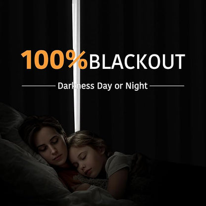 RYB HOME 100% Blackout Doorway Curtains, Closet Curtain - Image 3