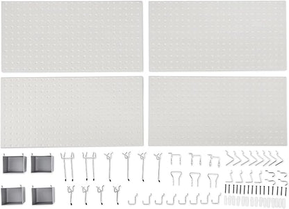 Amazon Basics Rectangular Metal Pegboard Wall Organizer, Tool Storage - Image 4