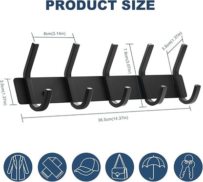 VAEHOLD Wall Hooks, Heavy Duty Aluminum Towel Hooks - Image 5