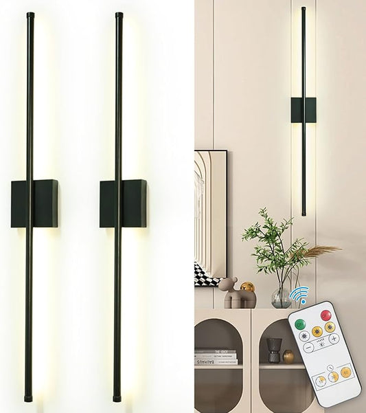 Depuley Wall Sconces Battery Operated: Set of 2 Wireless Wall Lights by Depuley