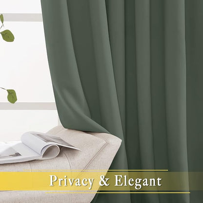 NICETOWN Sliding Door Curtains 84 inches Long, Grommet Blackout Thermal Patio - Image 7