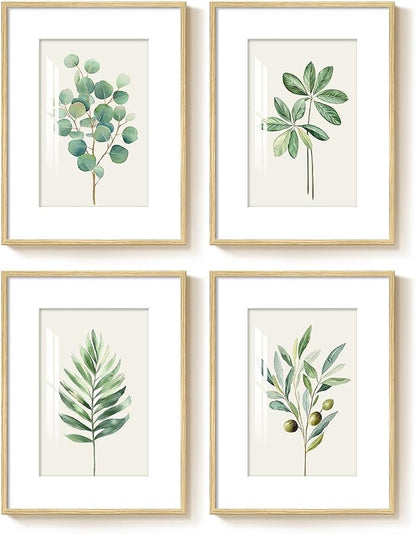 Framed Minimalist Sage Green Botanical Wall Art - Image 8