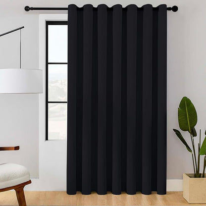 ChrisDowa Room Divider Curtain 84 Inches Long, Wide Blackout Sliding Door by ChrisDowa