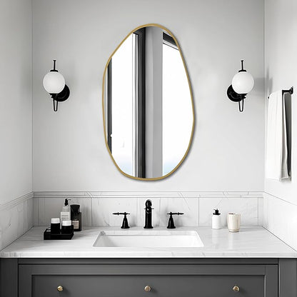 BOMINICA Irregular Wall Mirror Asymmetrical Mirror, Decorative Wall Mirror - Image 2