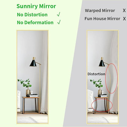 Sunniry Gold Mirror Full Length 56x16 inch, Floor Length Mirror - Image 4