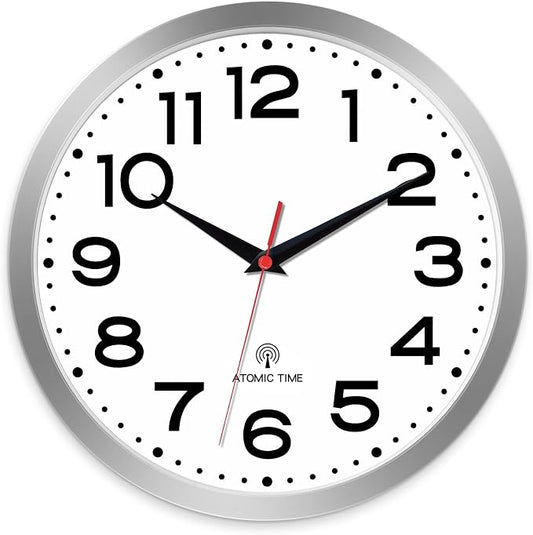 Roymnie Atomic Wall Clock 12 Inch, Modern Clock Battery Operated Classic Analog by Unknown