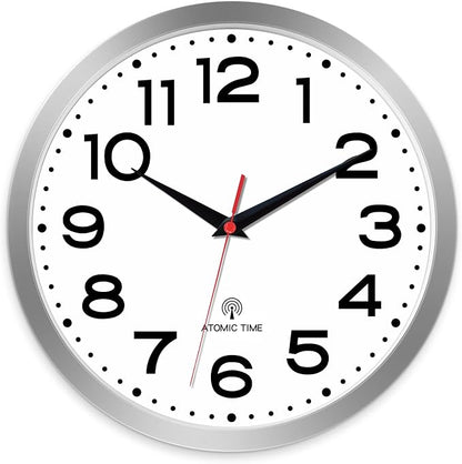 Roymnie Atomic Wall Clock 10 Inch, Modern Clock Battery Operated Classic Analog by Unknown