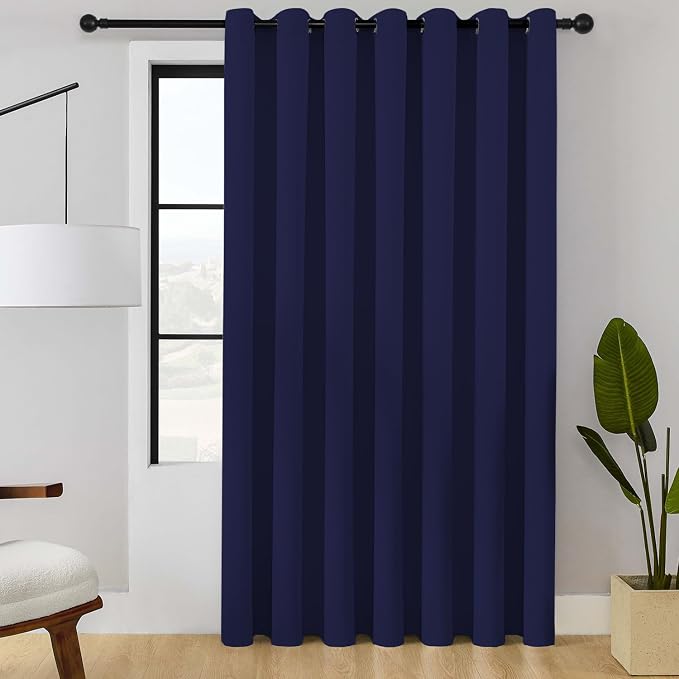ChrisDowa Room Divider Curtain 120 Inches Long, Wide Blackout Sliding Door by ChrisDowa