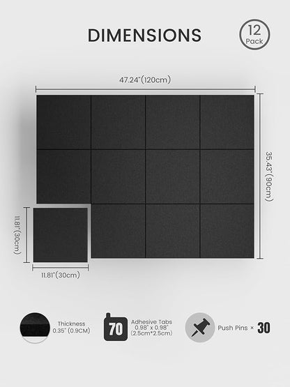 Bumusty Large Cork Board 48" x 36" Alternative - Image 2