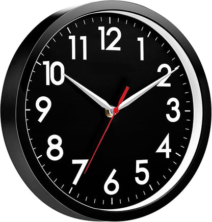 AKCISOT Wall Clock 8 Inch Silent Non-Ticking Modern Clocks Battery Operated - Image 2