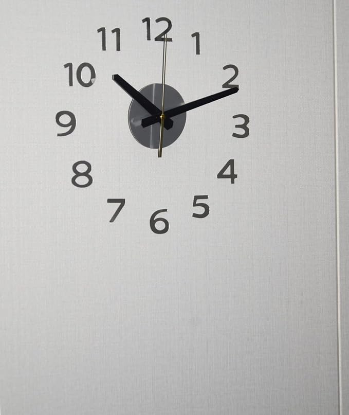 OceeK DIY Wall Clock, Modern Silent Non-Ticking, Battery Operated, 3D Quality - Image 4