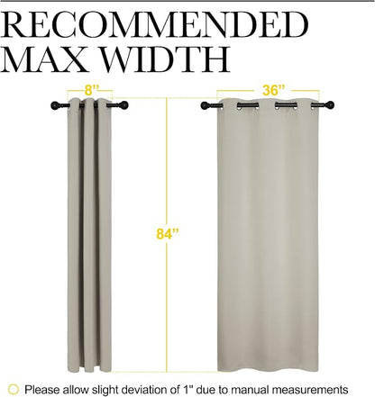 NICETOWN Natural Living Room Blackout Curtains - Image 7