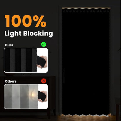 AJAZZ Blackout Sliding Door Curtains - Image 5