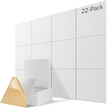 22 Pack Self-Adhesive Acoustic Panels, Soundproof Wall Panels by Lebenforce