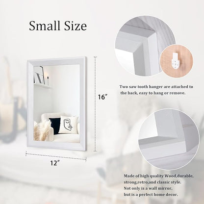 AAZZKANG Rectangular Wall Mirror Decorative Wood Framed Mirrors - Image 2