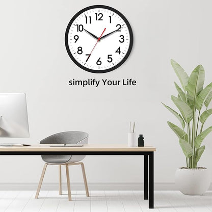 AKCISOT Wall Clock 10 Inch Silent Non-Ticking Modern Clocks Battery Operated - Image 8