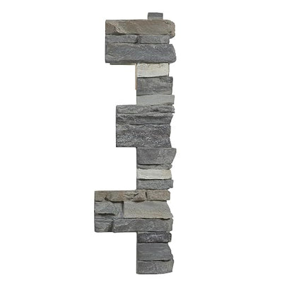 AZ Faux High-Density Polyurethane Faux Stone Interlocking Right Endcap by AZFaux