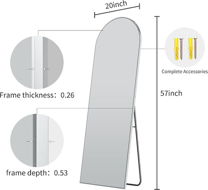 57" x 20" Arched Full Length Mirror - Image 8