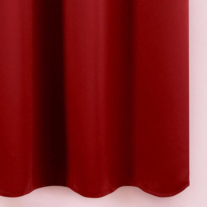 LEMOMO Blackout Curtains 52 x 120 Inch Long Red Curtains Set of 2 Panels Room - Image 8