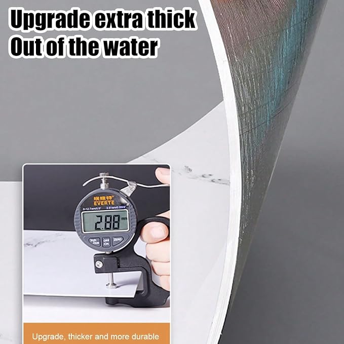 10pcs Marble Peel and Stick Waterproof Wall Panels, Heat-Resistant Backsplash - Image 6