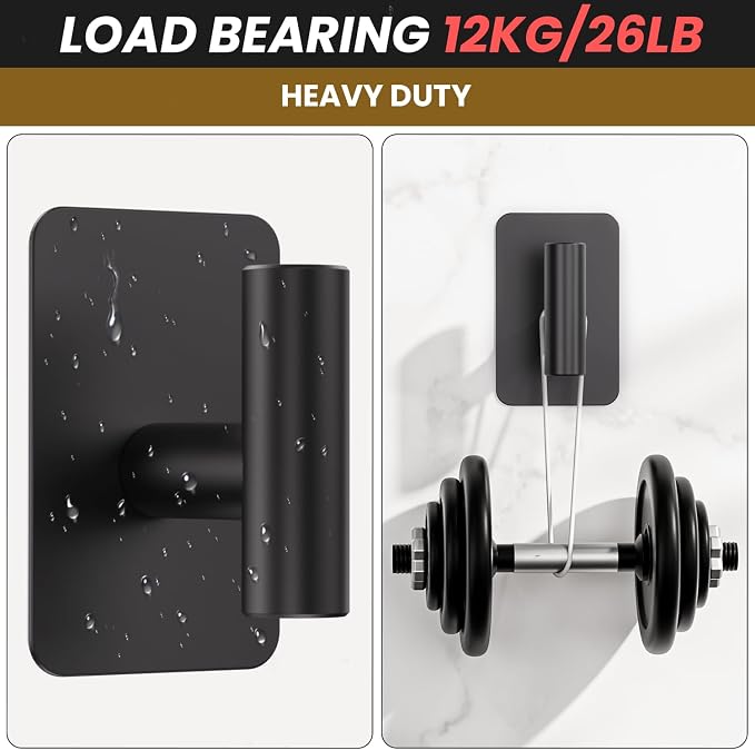 Heavy Duty Adhesive Hooks - 26lb Max - Image 5