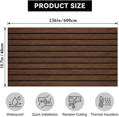 3D Wall Panels Peel and Stick – 15.74" x 236" PVC Faux Texture Wall Covering - Image 6