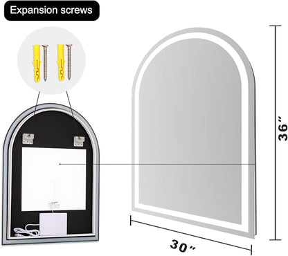 Arched LED Bathroom Mirrors - Image 9
