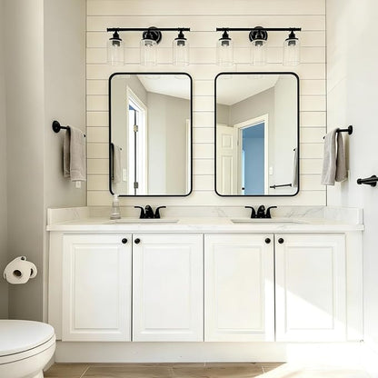 USHOWER 2-Pack Black Bathroom Mirrors - Image 7