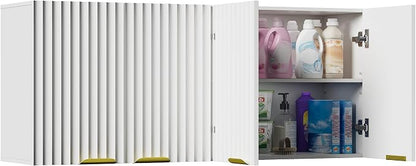 ChooChoo 4 Doors Wall Cabinet Laundry Room, Bathroom Wall Cabinet - Image 9
