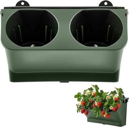 Briwooody 1 Set 2 Pocket Vertical Stackable Wall Planters Kit Outdoor Self by Briwooody