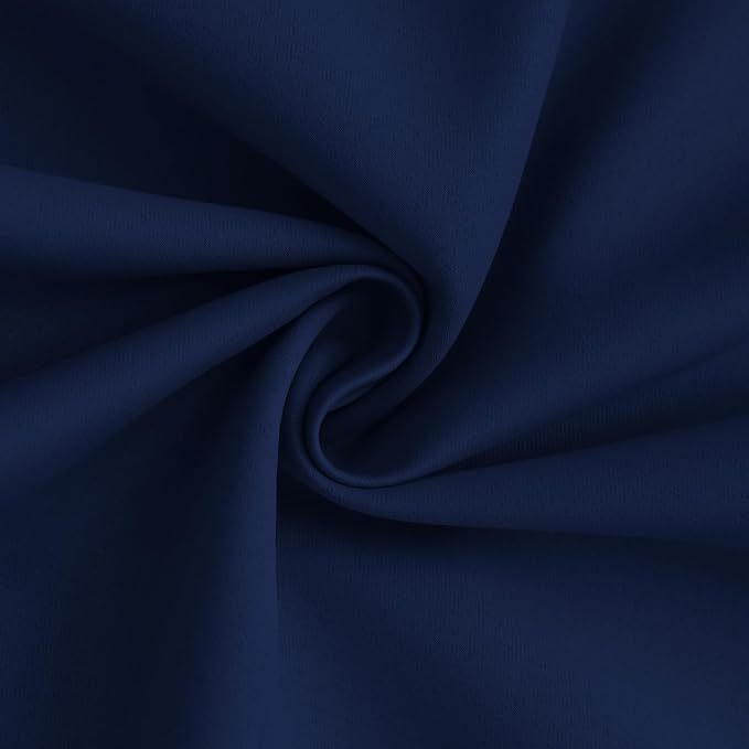 Yakamok 100% Blackout Curtain Panels 63 inches Cold and Light Blocking Drapes - Image 3