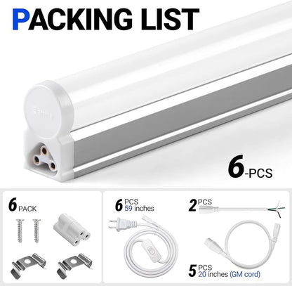 Barrina (6 Pack LED T5 Integrated Single Fixture, 6500K Super Bright White - Image 8