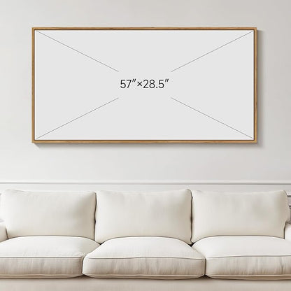 Extra Large Framed Neutral Abstract Canvas Wall Art - Image 8