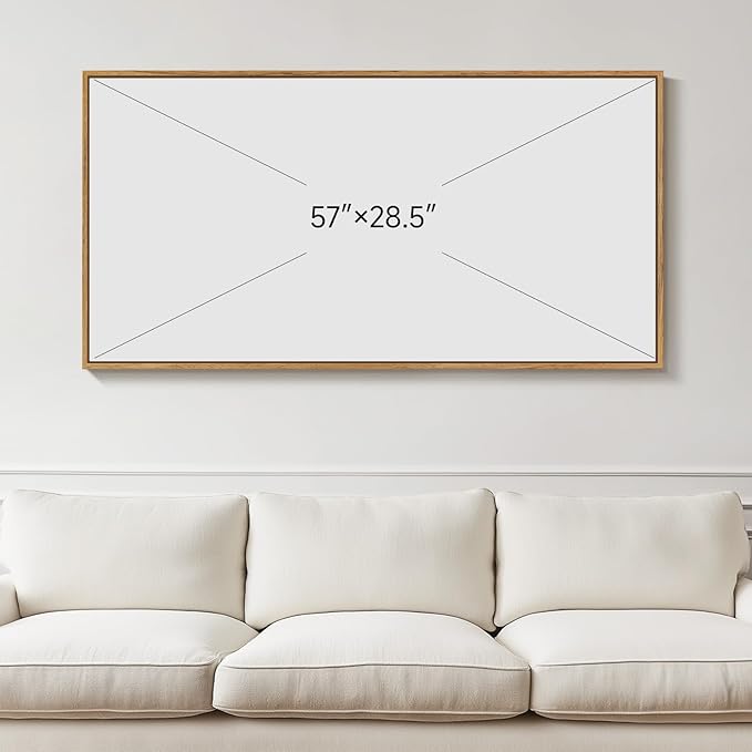 Large Framed Wall Art for Living Room, Horizontal Sage Green Abstract Landscape - Image 7