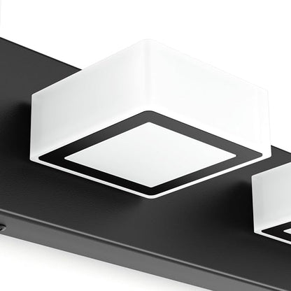 Ralbay Black Bathroom Vanity Lights 24inch Metal Acrylic LED Modern Bathroom - Image 7